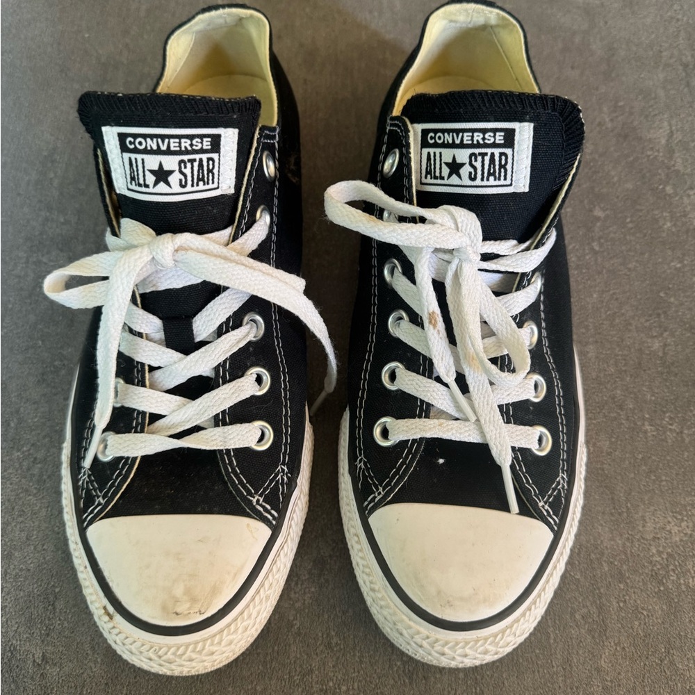 Converse Black and White Canvas Sneakers